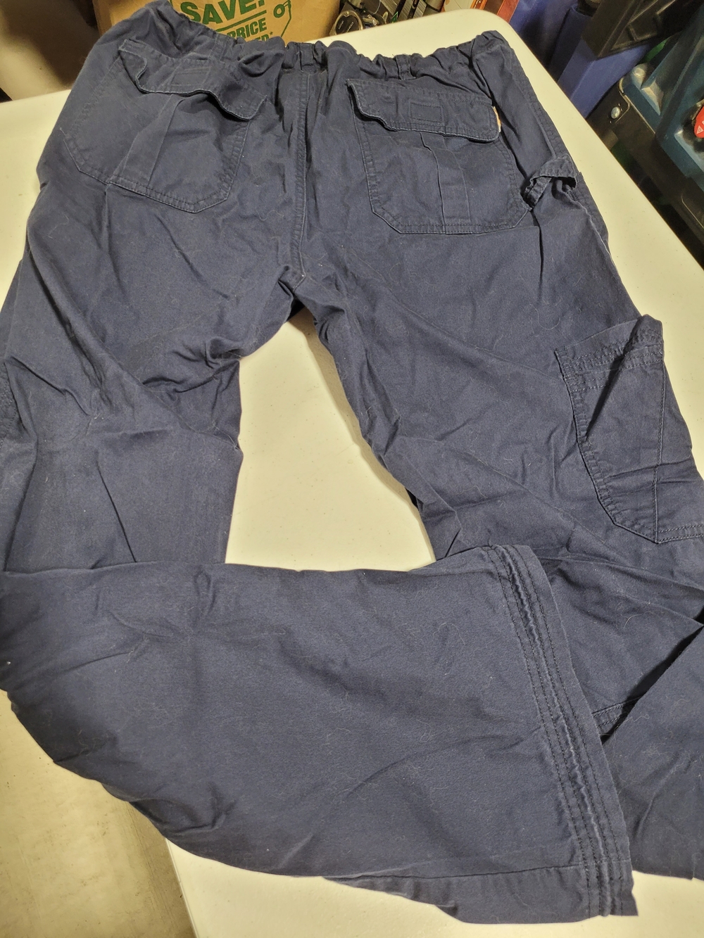 koi Men's Navy Medical Scrub Top and Cargo Pants - Picture 7 of 8